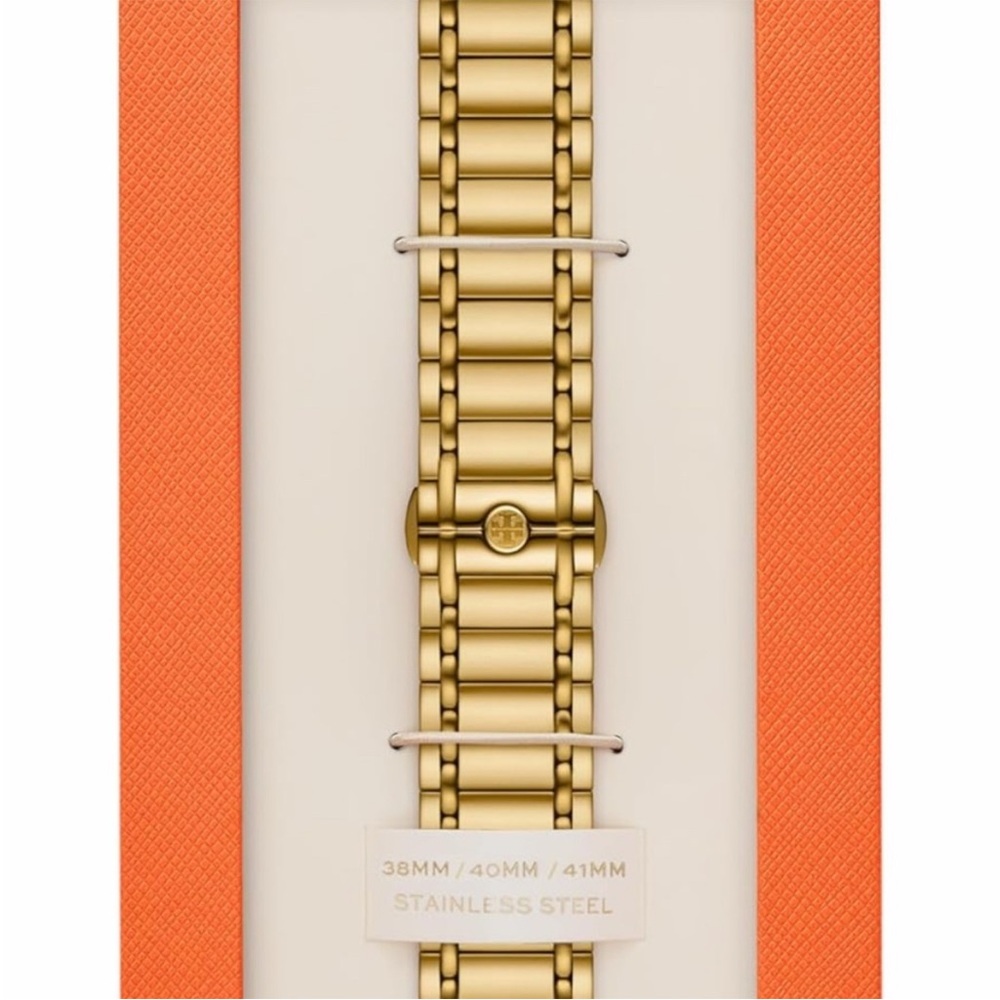 Tory Burch Miller Gold Bracelet Apple Watch Strap 38mm 40mm 41mm 42mm TBS0094